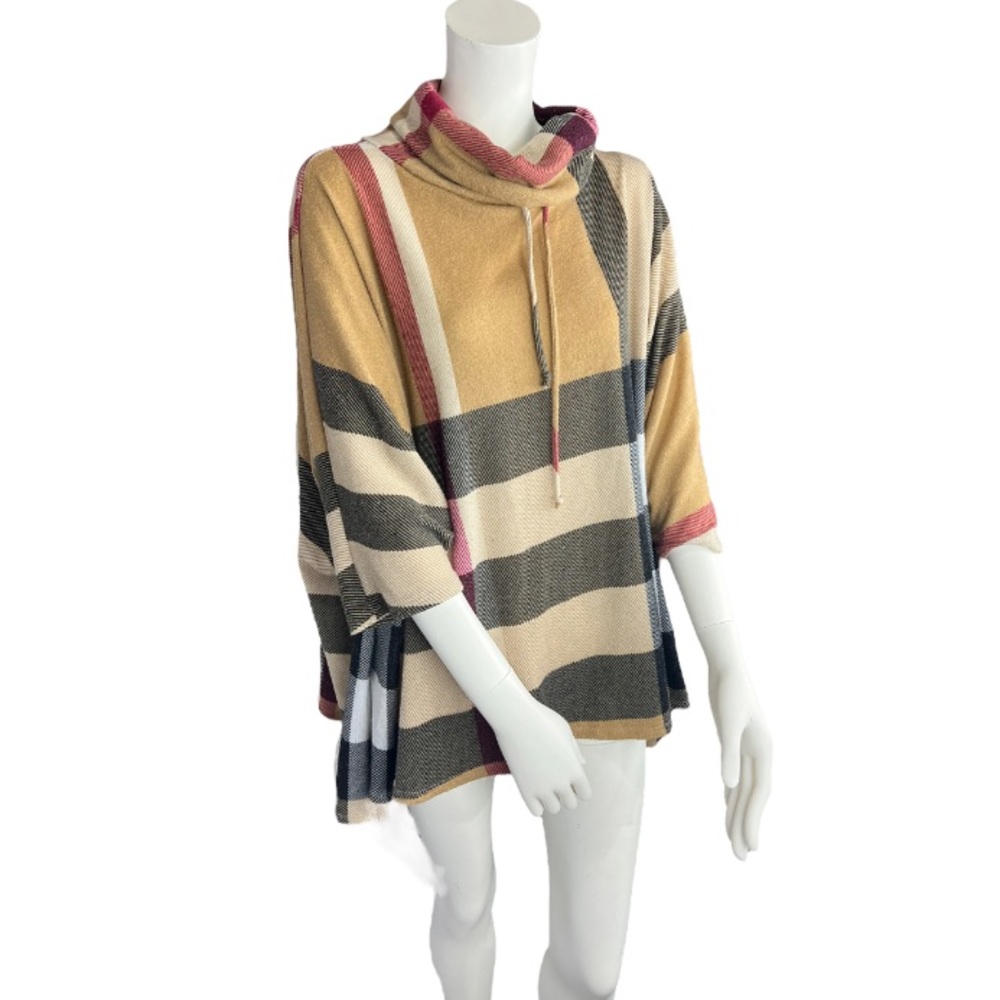 Plaid Poncho